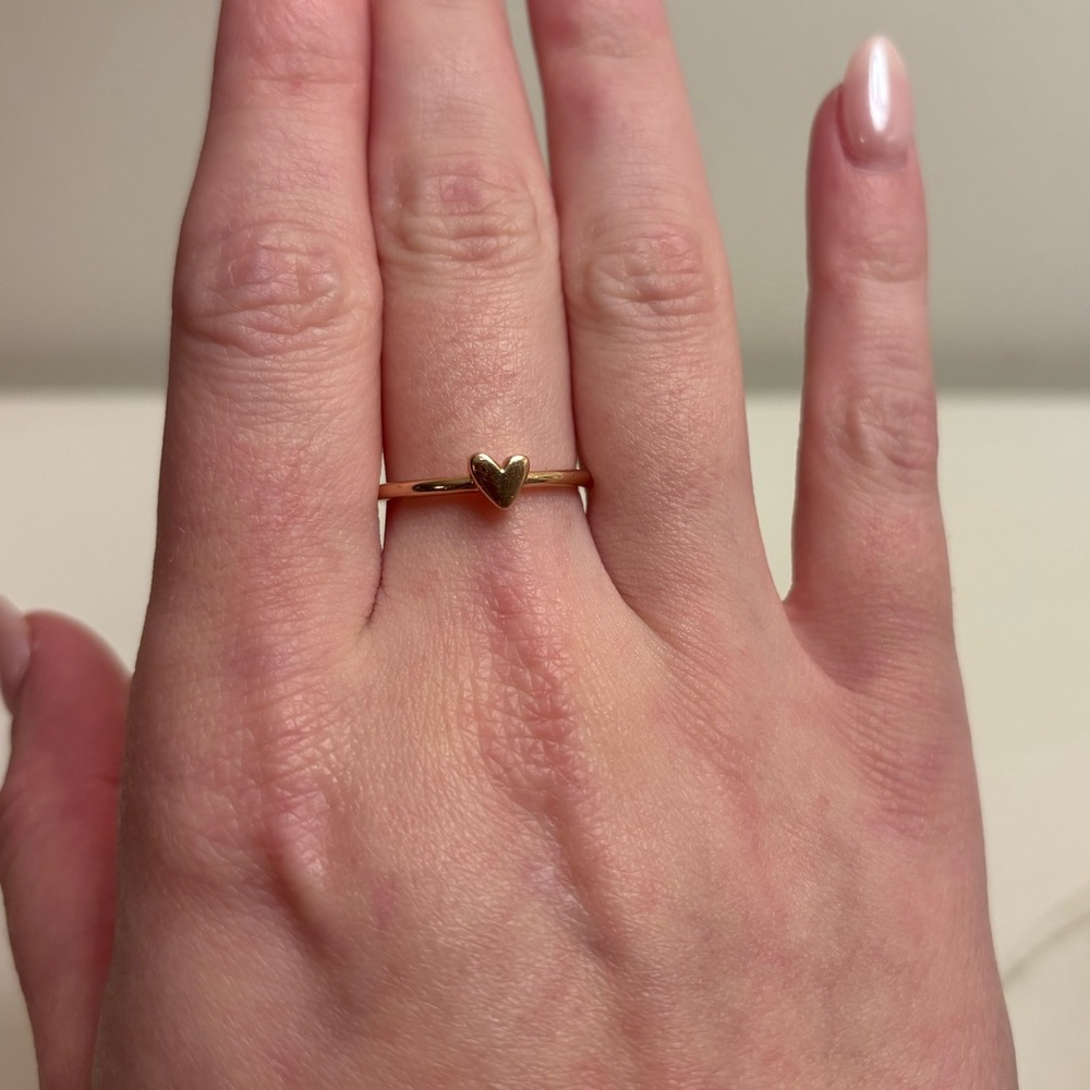 Pandora rose gold heart ring